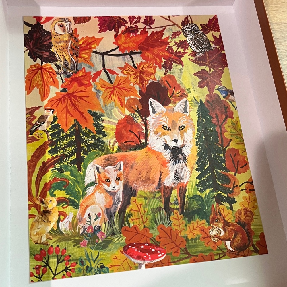 Nathalie Lete Artisan Fall Foxes 1000 pc Puzzle - Picture 5 of 6